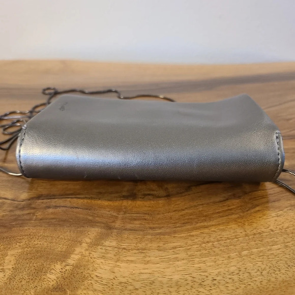 Lauren Merkin Leather Metallic Crossbody Bag - Picture 3 of 10